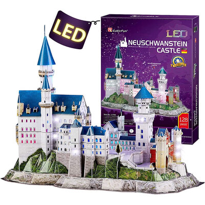 CubicFun 3D Puzzle Sa LED Svetlom Neuschwanstein Zamak L174h