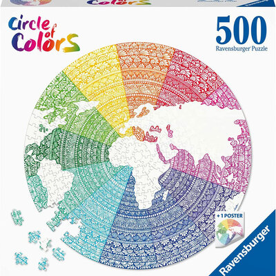 Ravensburger Puzzle slagalica 500 delova Krug boja Mandala 17168