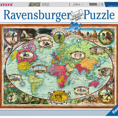 Ravensburger Puzzle slagalica 1000 delova Biciklom oko sveta 16995