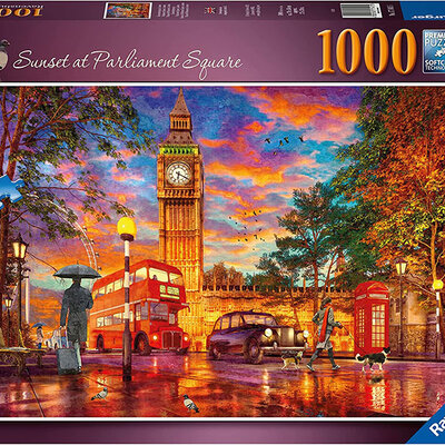 Ravensburger Puzzle slagalica 1000 delova London - Zalazak sunca nad Parlamentom 12000184