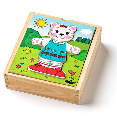 WOODY Igračka uklapalica Obuci macu 90019