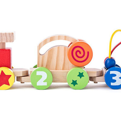 WOODY Didaktička igračka Moj prvi vozić 91129