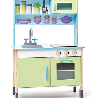 WOODY Drvena kuhinjica sa svetlosnim efektima Barbara 90191