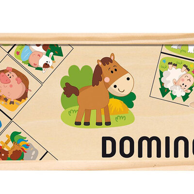 WOODY Drvene domine za najmlađe - Životinje 90093