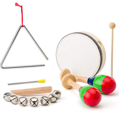 WOODY Muzičke igračke - 4 instrumenta - Orkestar sa udaraljkama 91713