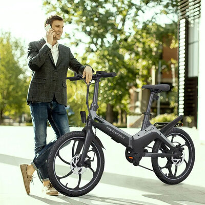 Sklopivi električni bicikl MS Energy eBike i10 Black Grey