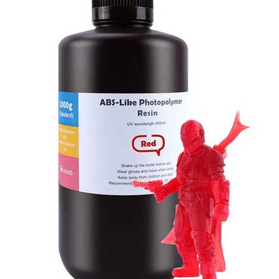 Elegoo Smola za SLA 3D štmpače 1kg Crvena ABS-like