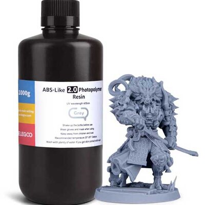 Elegoo Smola za SLA 3D štmpače 1kg Siva ABS-like 2.0
