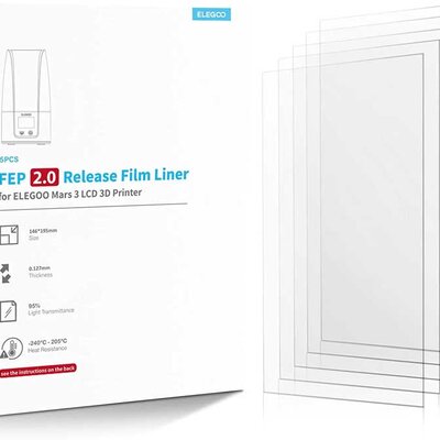 Rezervni FEP film za Elegoo Mars 3 3D štmpače 5kom. V2.0