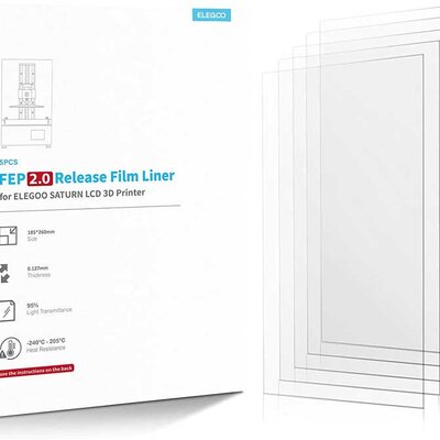 Rezervni FEP film za Elegoo Saturn 3D štmpače 5kom. V2.0