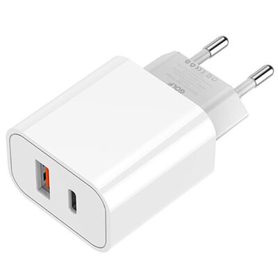 Kućni super brzi PD punjač Golf GF-U33 beli