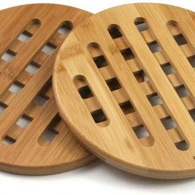 Drveni Podmetači za Šerpe - Set od 2 Komada