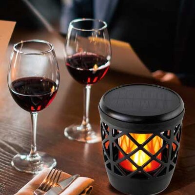 Solarna USB LED lampa sa efektom plamena MX400