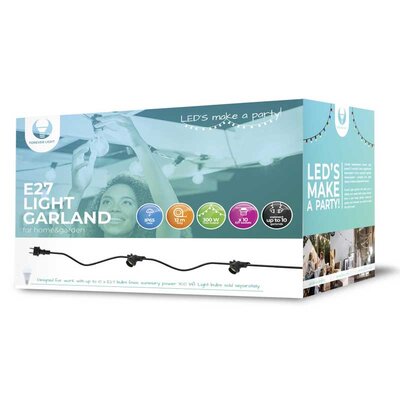 Kabl sa 10 E27 sijaličnih grla 12m