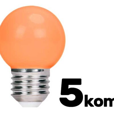 Pet LED sijalica Narandžasta 2W E27