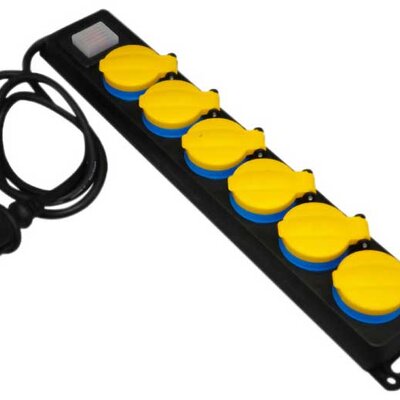 Produžni kabl sa 6 utičnica i prekidačem 5m G06MPK/5