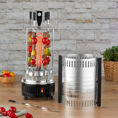 Električni uspravni roštilj za ražnjiće Zilan ZLN5565