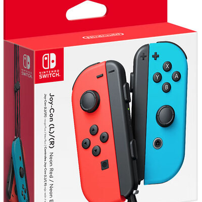 Nintendo Switch Kontroleri Joy-Con Pair Red - Neon Blue