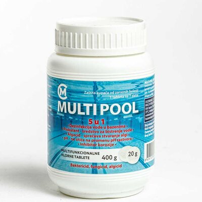 Multi Pool 20g Tablete za tretman vode u bazenima 5u1 400g MCom