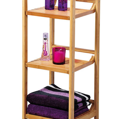 Višenamenska stalaža sa tri police od bambusa Kesper 19430