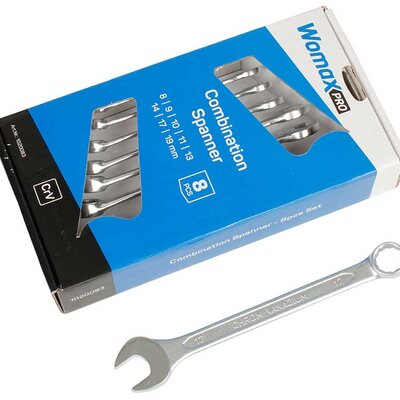 Garnitura kombinovanih viljuškasto-okastih ključeva 8kom. 8-19 1020083