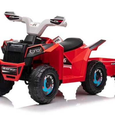 Dečije vozilo na akumulator sa prikolicom ATV Red