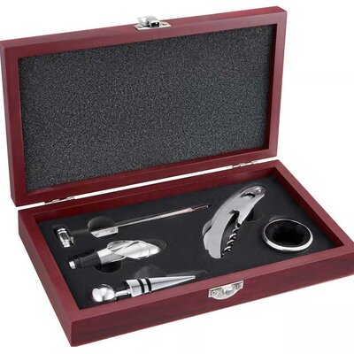 Set pribora za vino u drvenoj kutiji 5 delova Ambition Bolero 42063