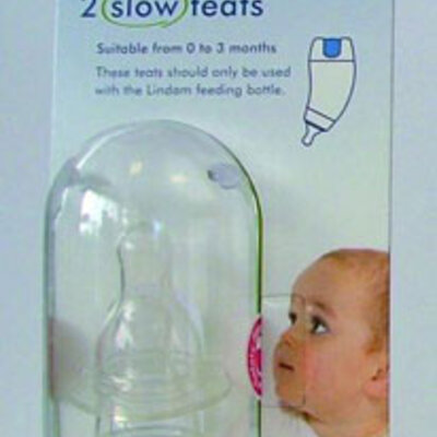 Lindam Slow silikonska cucla 2kom 44276