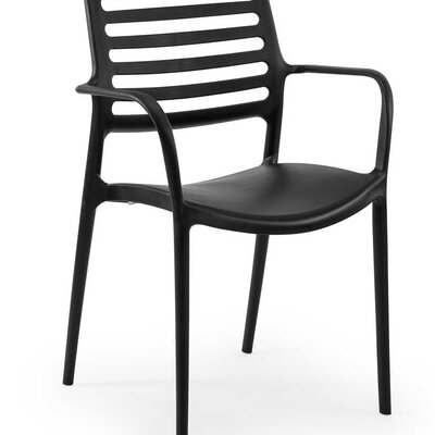 Baštenska stolica sa naslonima za ruke Tilia Louise XL Black