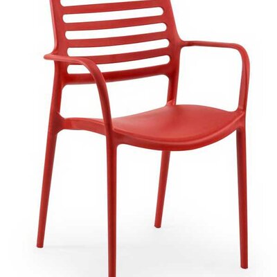 Baštenska stolica sa naslonima za ruke Tilia Louise XL Red