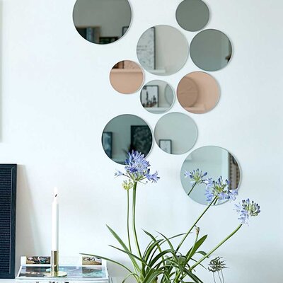 Ogledalo Samolepljivo Komplet od 10 komada