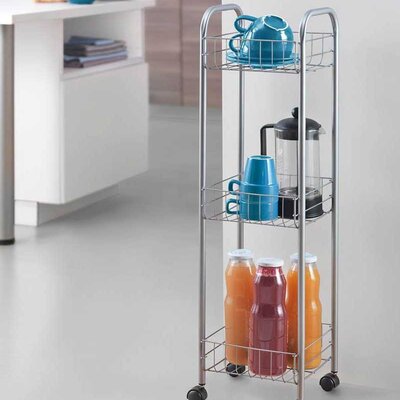 Polica Sa Točkićima Uzana Za Kuhinju, Kupatilo, Ostavu Metaltex Toronto Italija