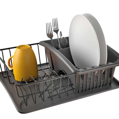 Metaltex Stalak za sušenje posuđa AquaTex Plus Lava