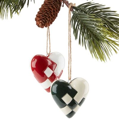 Novogodišnji ukrasi Srca 2kom. Dolomit