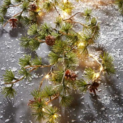 Novogodišnja girlanda sa LED lampicama na baterije 120cm