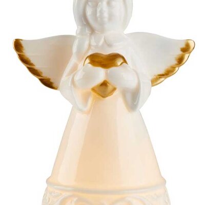 Novogodišnja figura Anđeo sa LED svetlom na baterije