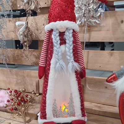 Patuljak Sa LED Plamenom 82 cm