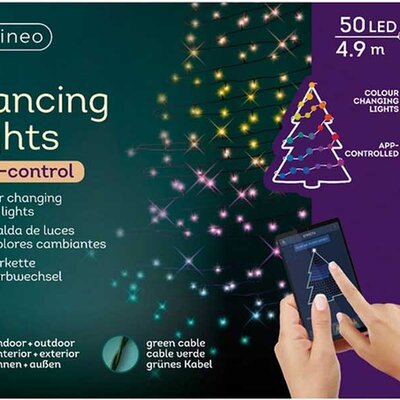 Lumineo Multikolor lampice sa kontrolom preko aplikacije za telefon 50 LED 4.9m