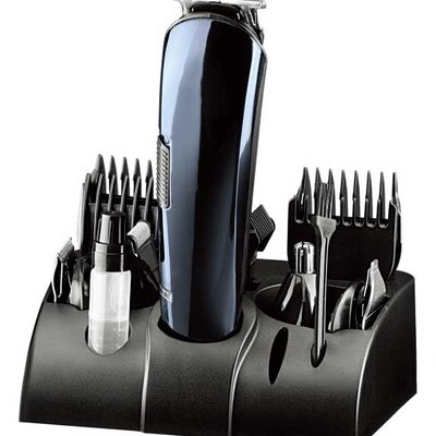 Multifunkcionalni bežični trimer sa više nastavaka za šišanje i brijanje