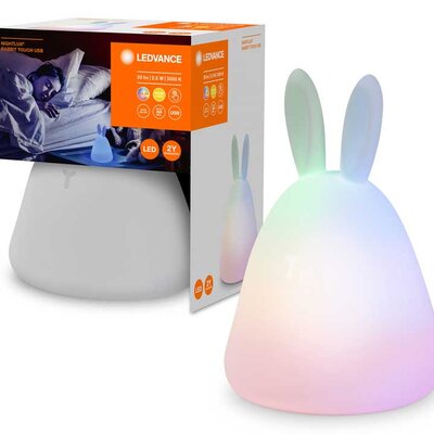 Višebojno noćno svetlo sa punjivom baterijom Ledvance Rabbit