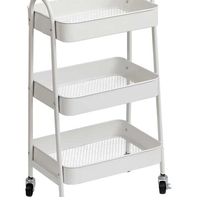 Tendance Polica Sa Točkićima - 3 Nivoa - White