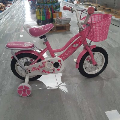 Dečiji Bicikl Za Devojčice - Sa Pomoćnim Točkovima - 12 Inča - Roze