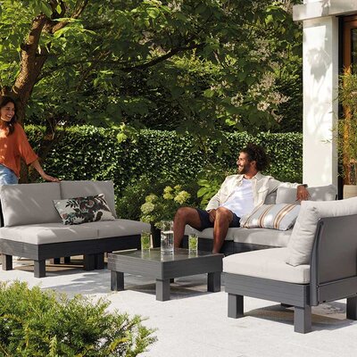 Modularna garnitura za dvorište ili terasu Keter Cantara Graphitte