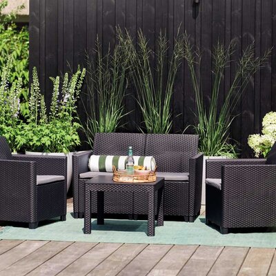 Garnitura za dvorište ili terasu Za 4 osobe Keter Marie 2 Graphitte