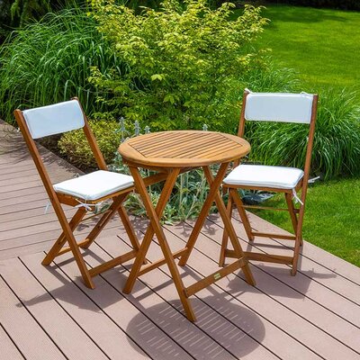 Sklopiva Drvena Garnitura sa Jastucima Za Terasu I Dvorište Fieldmann Carol