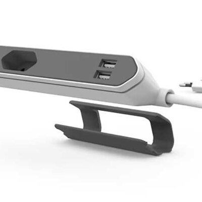 PowerBar produžni kabl sa nosačem 2xC-utičnice 2xUSB 1.5m Red