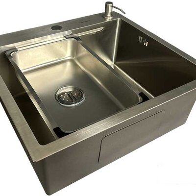 Četvrtasta sudopera SanDonna HD5550R