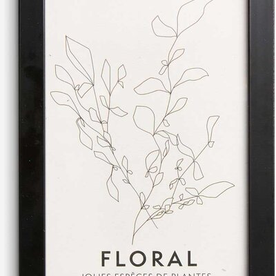 Crni Ram Od Medijapana za Crteže i Fotografije 10 x 15 cm