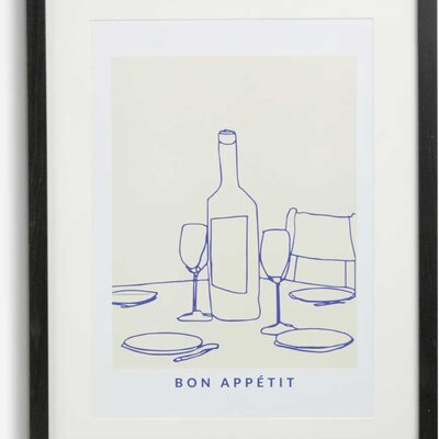 Crni Ram Za Slike od Medijapana 50 x 70 cm