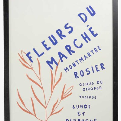 Veliki Crni Ram Za Slike od Medijapana 60 x 90 cm